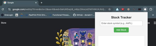Stock Market Chrome Extension